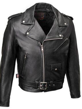 Milwaukee Leather The Dean USA Made Black Motorcycle Jacket Men's 42